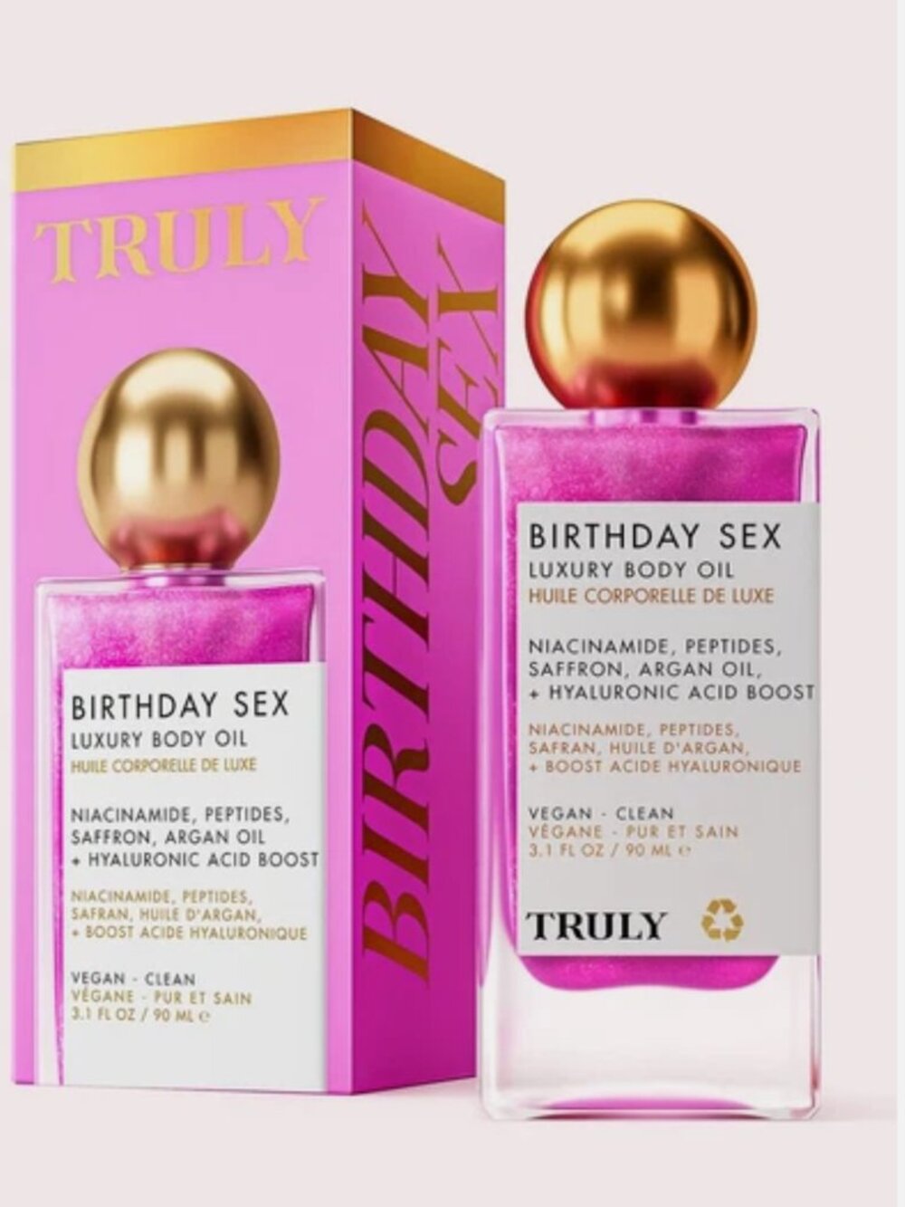 Truly Beauty Birthday Sex Luxury Body Oil 3.1 fl oz/90ml $38 New in Box